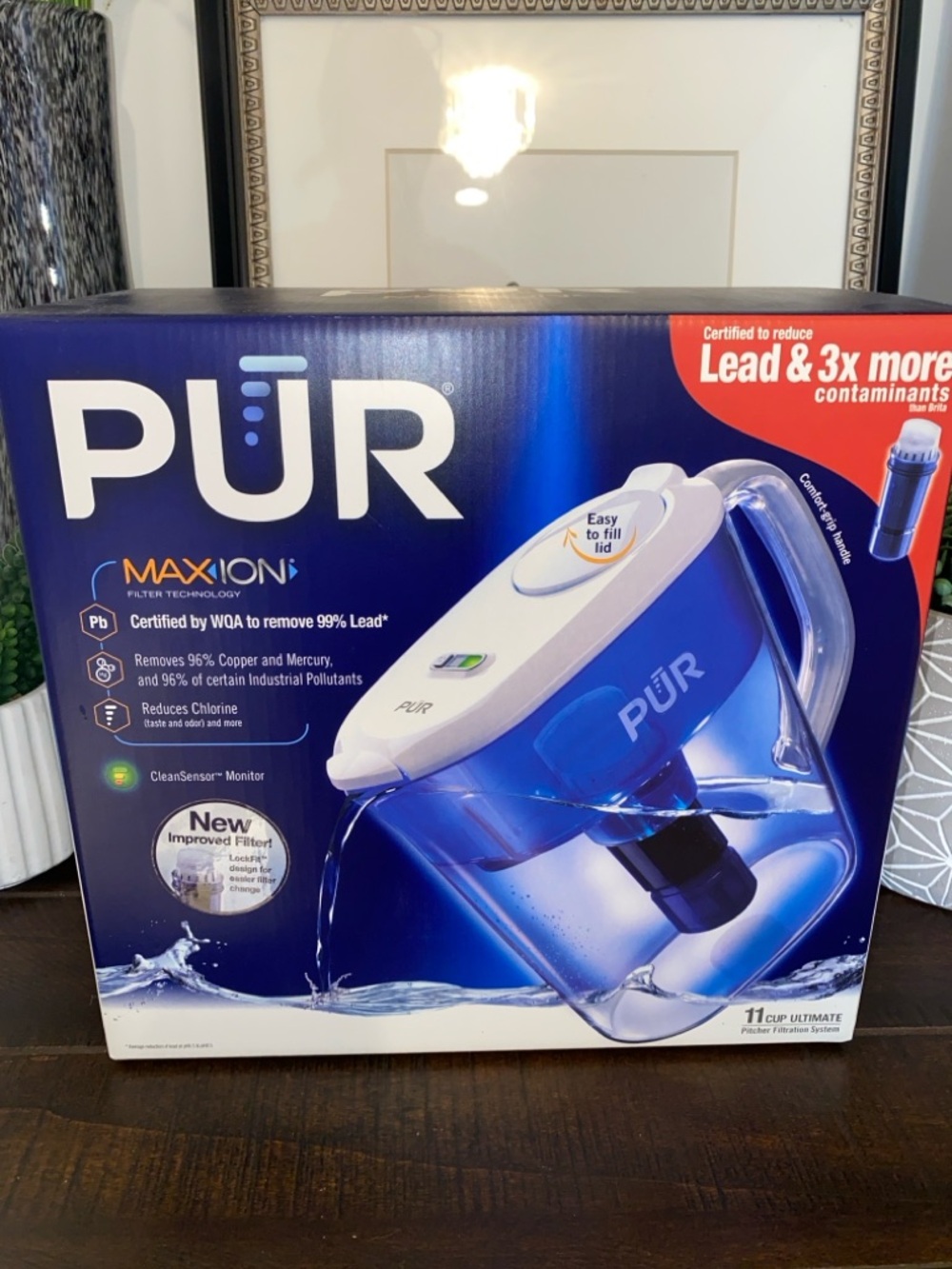 NWT!! PUR Maxion Water Filter Pitcher 11 Cup Ultimate Pitcher Filtration System